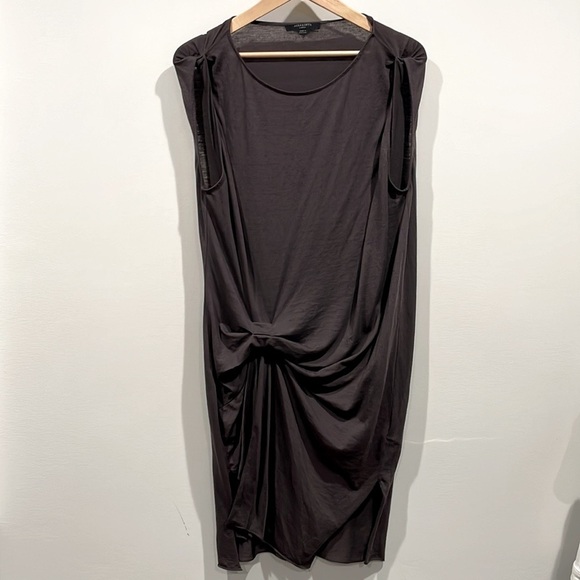 AllSaints Women's Washed Black Erin Devo Dress Size L - Picture 9 of 11